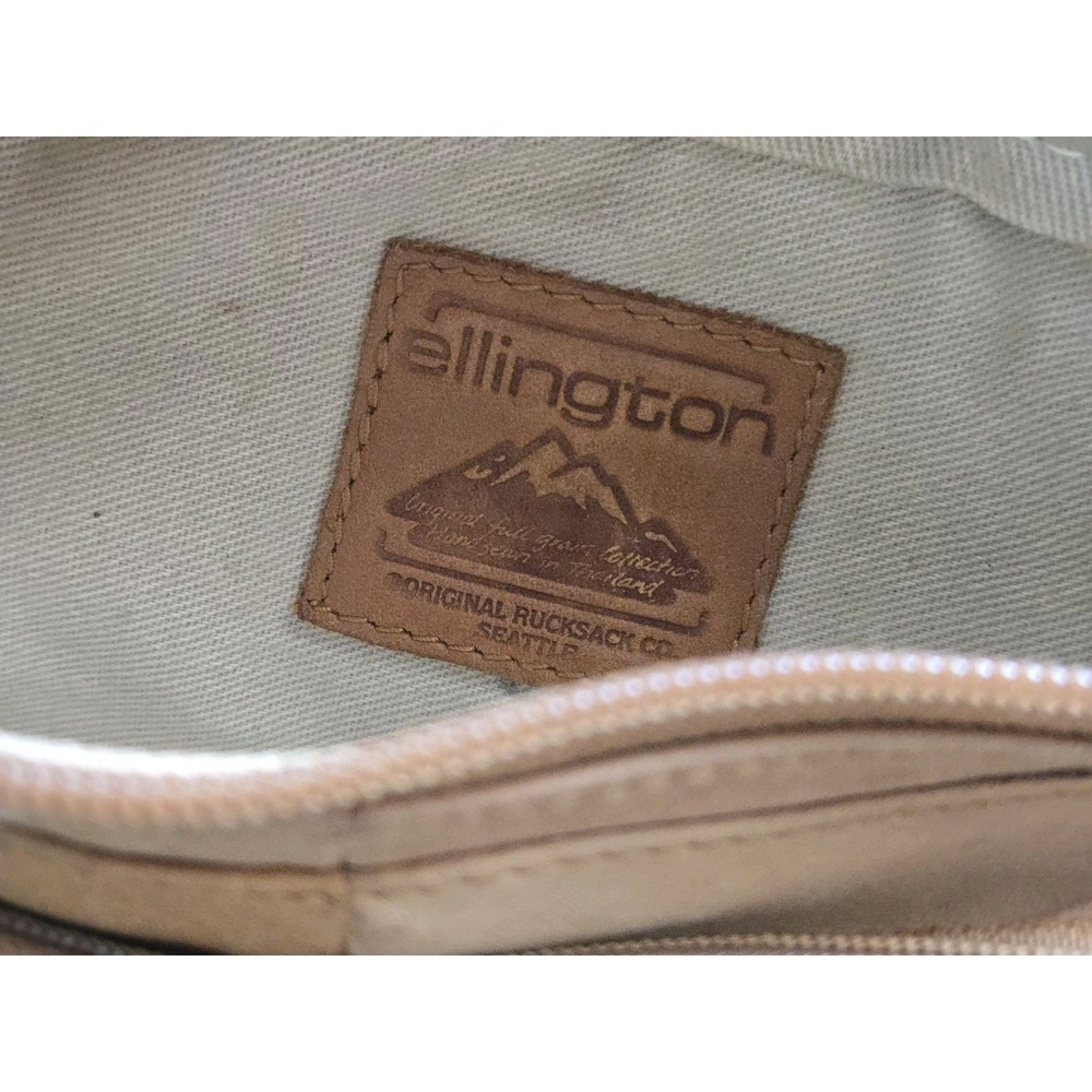 Ellington Sling Crossbody Bag Fanny Pack Waist Leather Adj Strap Distressed Tan - Picture 2 of 16